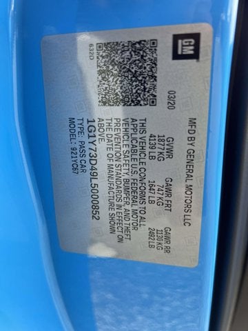 2020 Chevrolet Corvette 2LT