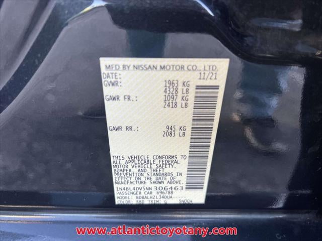 2022 Nissan Altima 2.5 SV