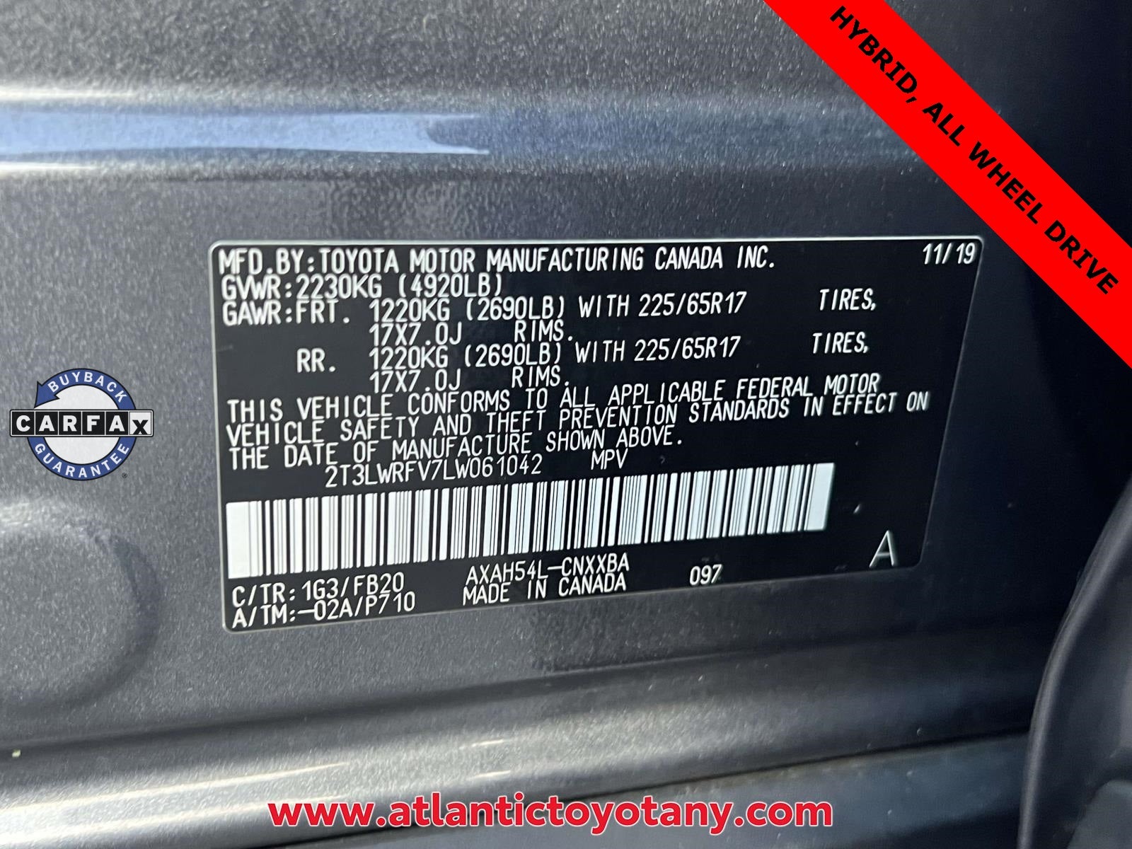 2020 Toyota RAV4 Hybrid LE