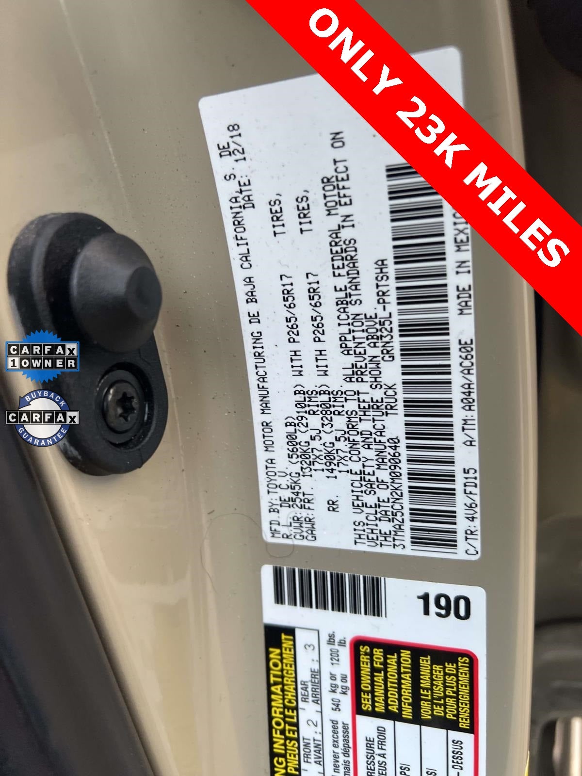 2019 Toyota Tacoma TRD Sport V6