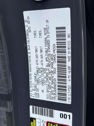 2024 Toyota Tacoma 4WD TRD Off-Road