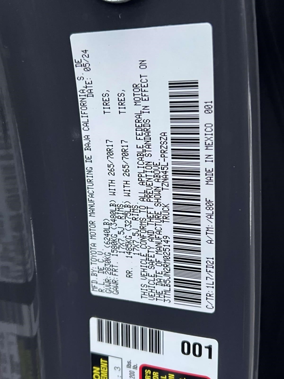 2024 Toyota Tacoma 4WD TRD Off-Road