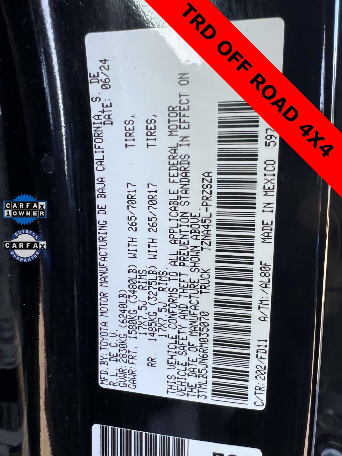 2024 Toyota Tacoma 4WD TRD Off-Road